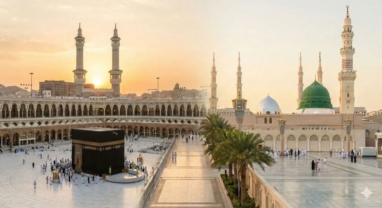 عمرة مكة والمدينة من الرياض — 7 أيام